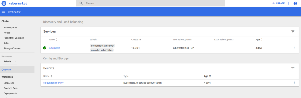 Kubernetes Dashboard access