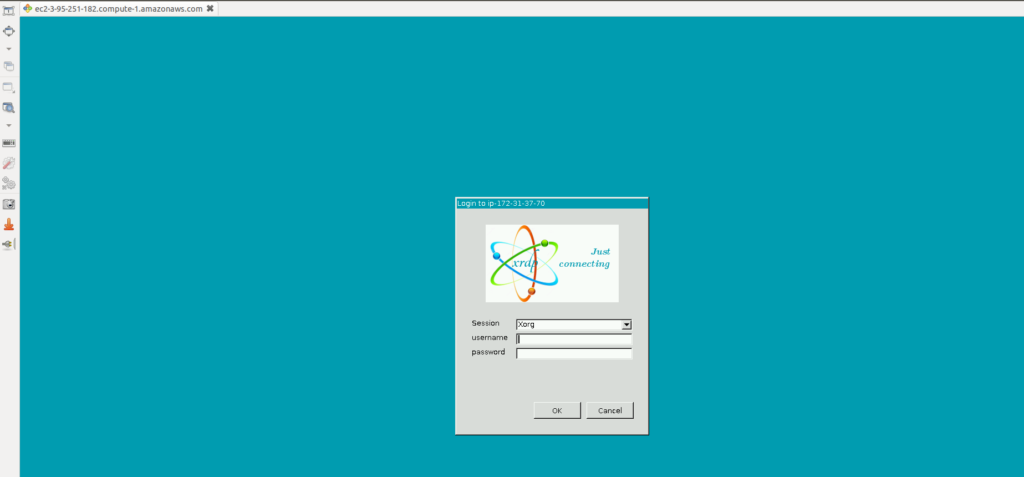 rdp-3 to connect  logon pop-up