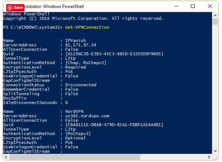 False connect. Check connection POWERSHELL.